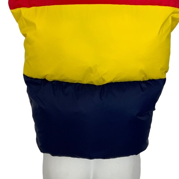 Mother The Pillow Talk Tri Color Vest Jacket XS Building Blocks Striped Puffer - Picture 10 of 12